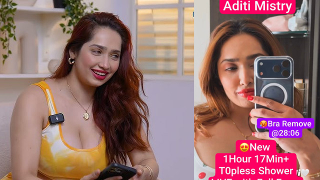 Aditi Mistry New Topless – Shower Huge Tits Pussy Fingering
